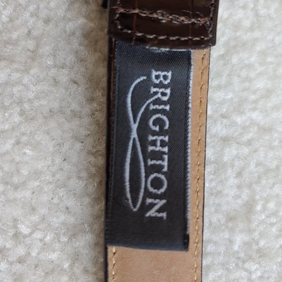 Brighton Brown Leather Belt S/28 - Picture 2 of 3